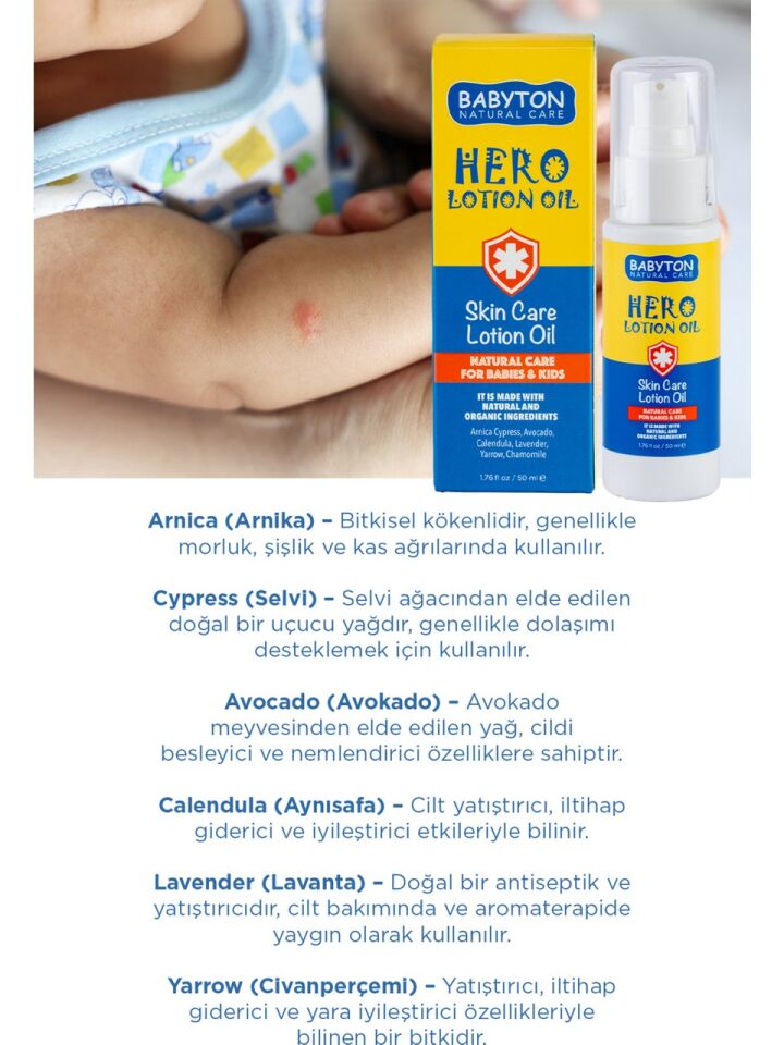 BABYTON  HERO LOSYON YAĞ 50 ML