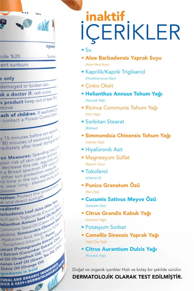 BABYTON Doğal Güneş Koruyucu Sprey 30 SPF 200 ml
