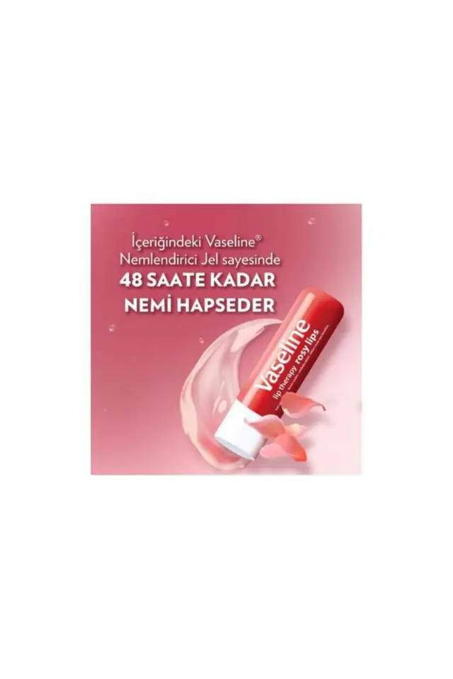 VASELİNE Lip Therapy Rosy Lips Dudak Bakım Kremi 4,8 g