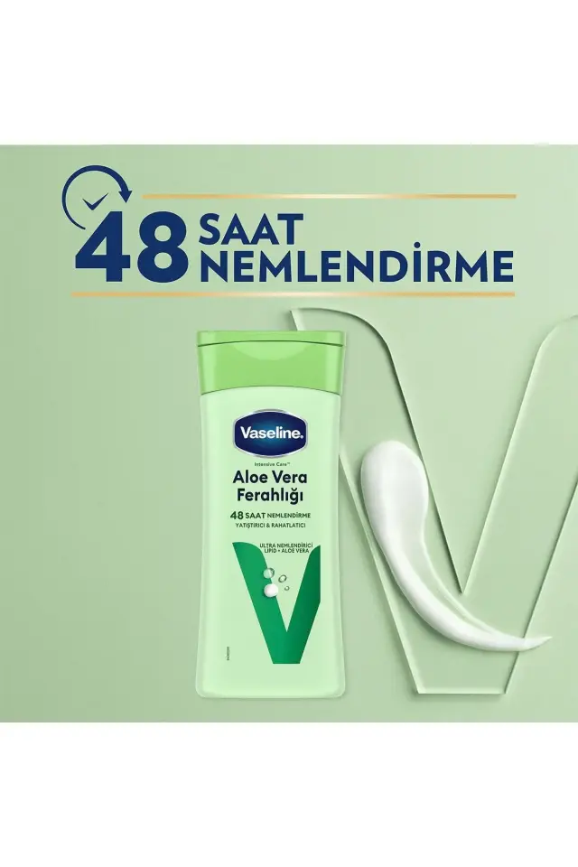 VASELİNE Vücut Losyonu Aloe Vera Ferahlığı Kuru Ciltler Için 200 ml