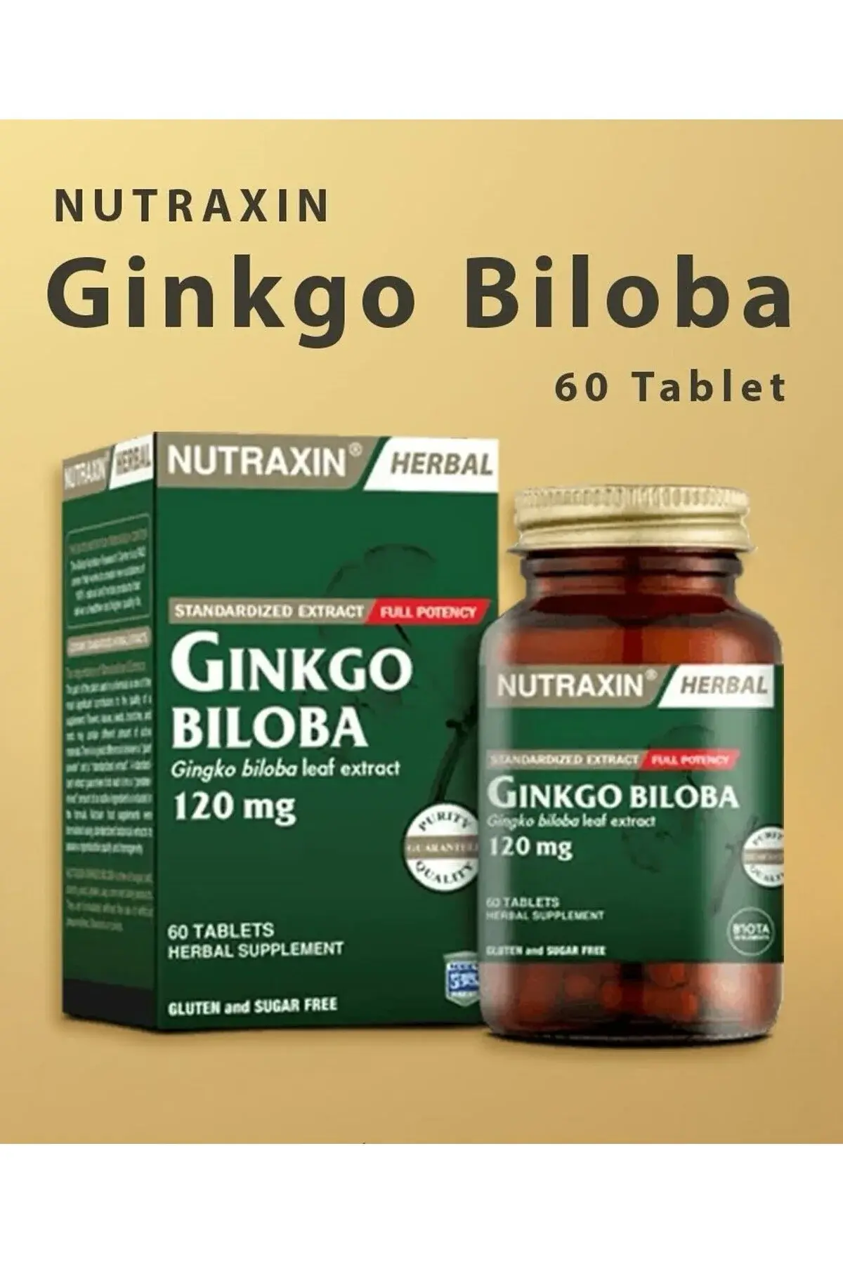 NUTRAXIN Ginkgo Biloba 120 Mg 60 Kapsül
