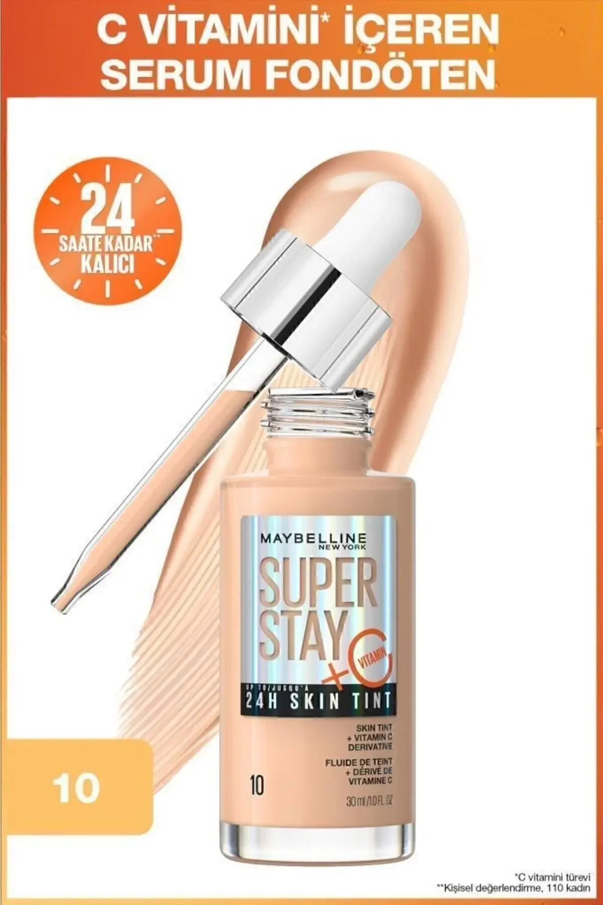 MAYBELLINE FDT SUPERSTAY GLOW TINT 10