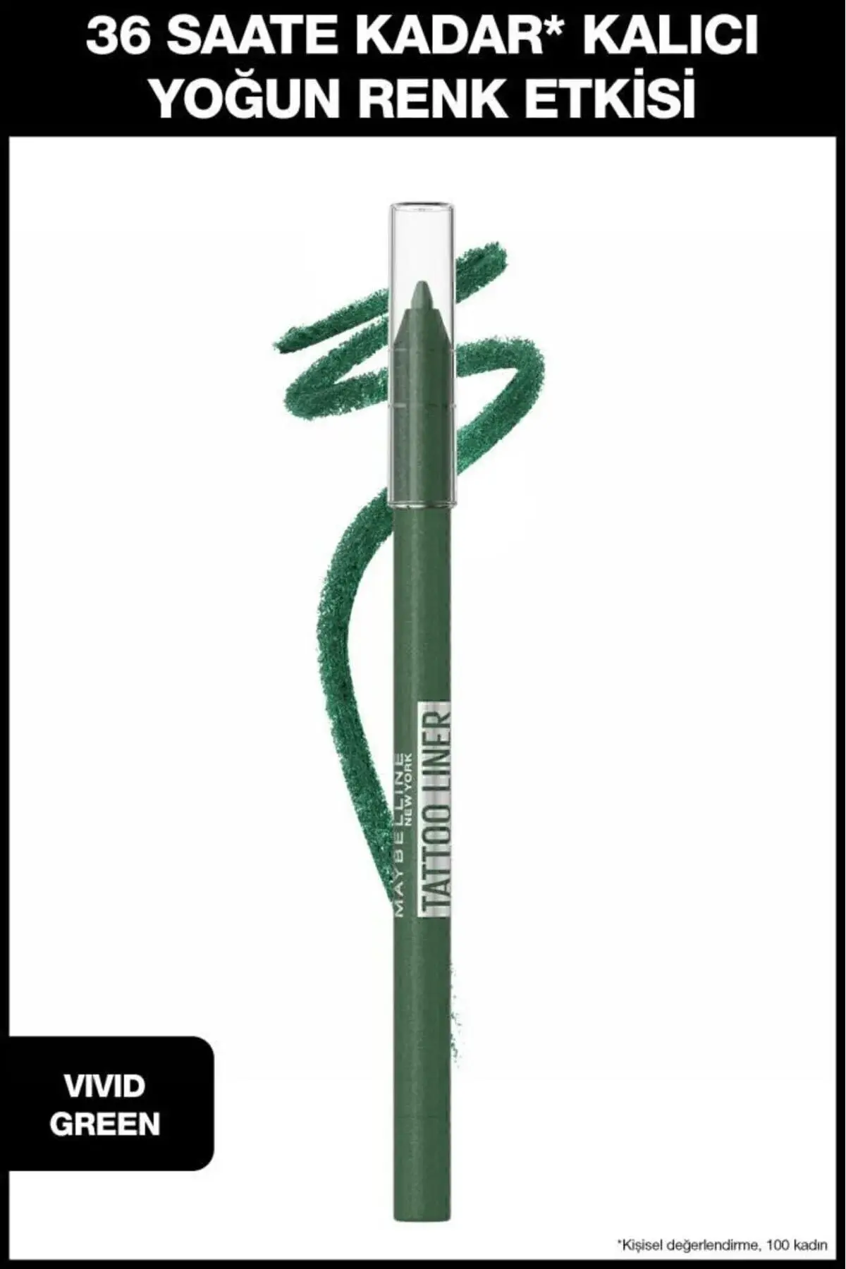 MAYBELLINE TATTO LINER GEL PENCIL VIVID GREEN