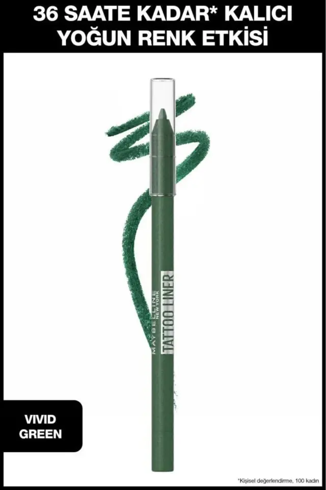MAYBELLINE TATTO LINER GEL PENCIL VIVID GREEN