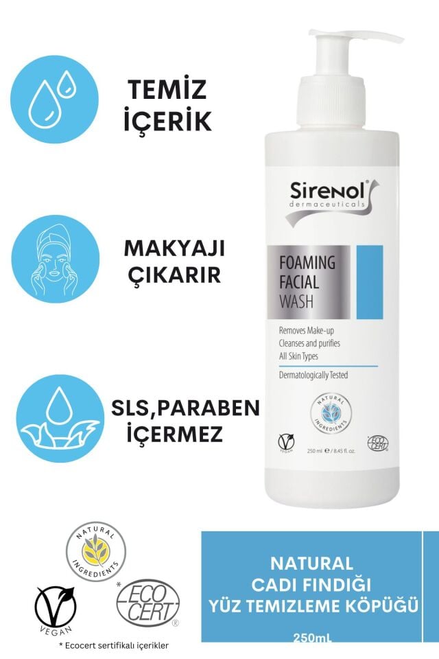 SİRENOL YÜZ TEMİZLEME KÖPÜĞÜ