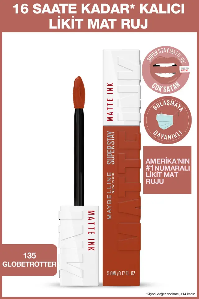 MAYBELLINE RUJ SSTAY MATTE INK 135