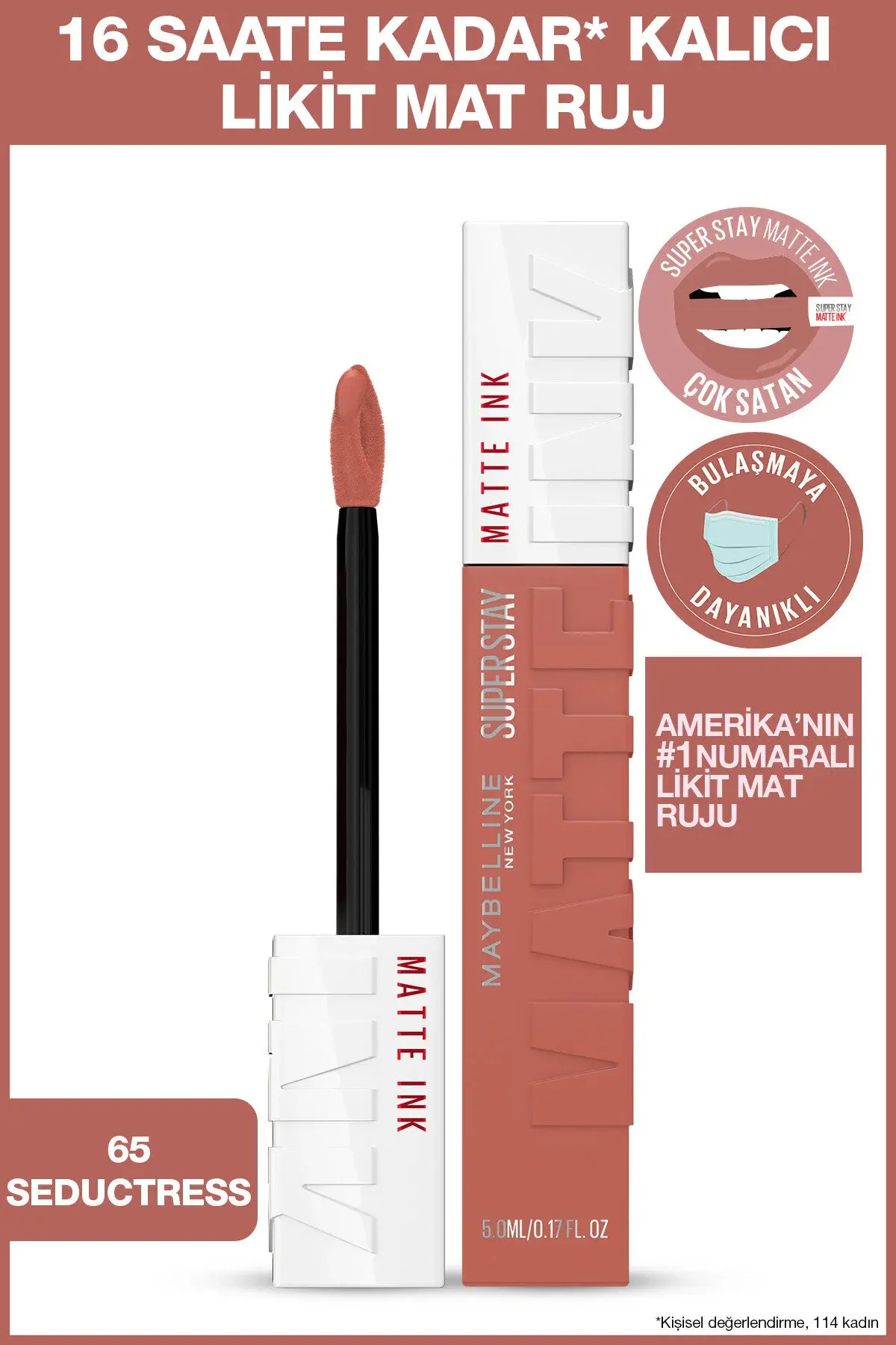 MAYBELLINE RUJ SSTAY MATTE INK 65