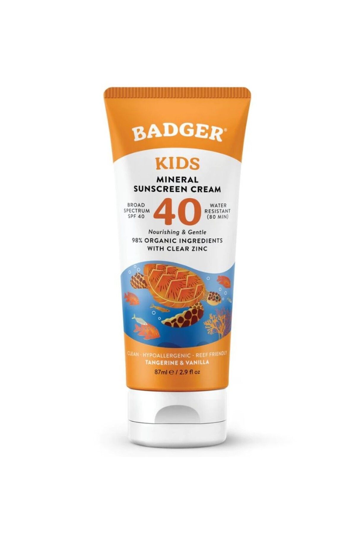BADGER KIDS MİNERAL SUNSCREEN CREAM SPF40