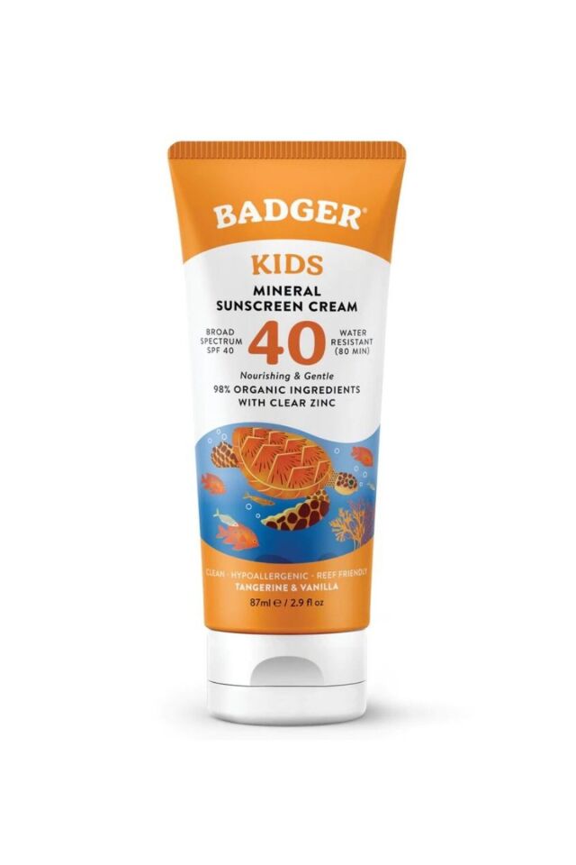 BADGER KIDS MİNERAL SUNSCREEN CREAM SPF40