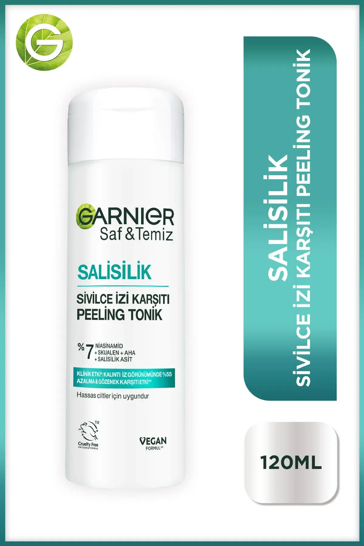 GARNIER SKIN SAF TEMIZ SIVILCE KARSITI TONIK 120 ML