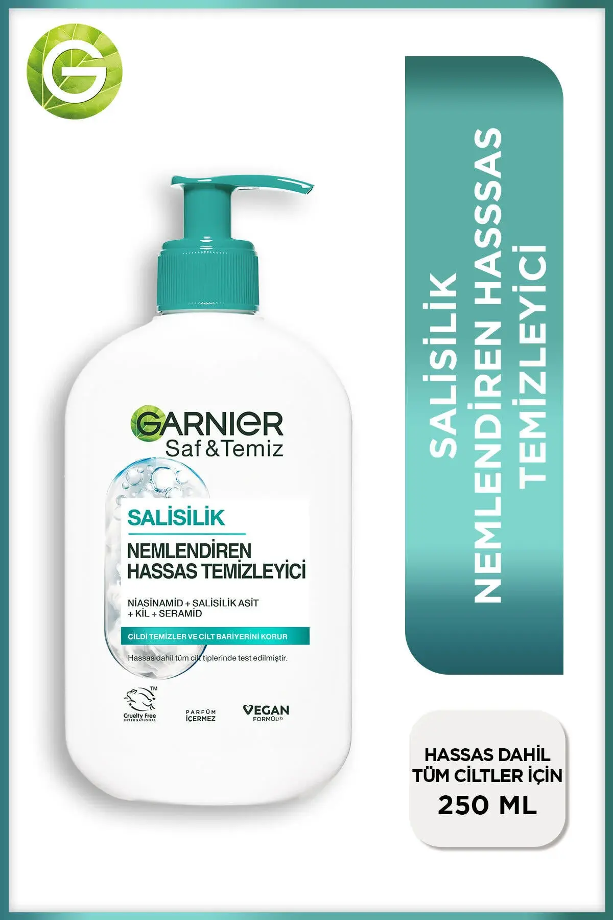 GARNIER SKIN SAF TEMIZ NEMLENDIRICI TEMIZLEYICI 250 ML