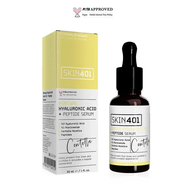 SKIN401 %2 RENEWAL HYARULONIC ACID + PEPTIDE SERUM 30 ML