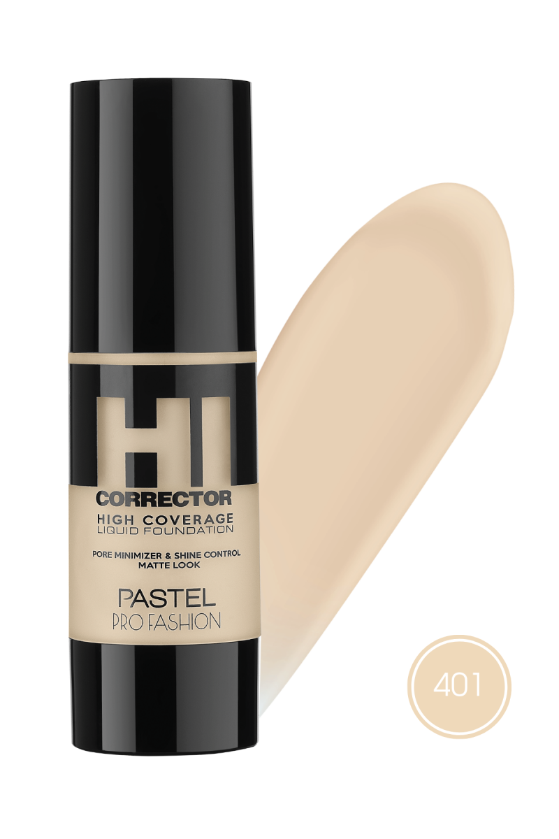 PASTEL HIGH COVERAGE LIQUID FOUNDATION 401
