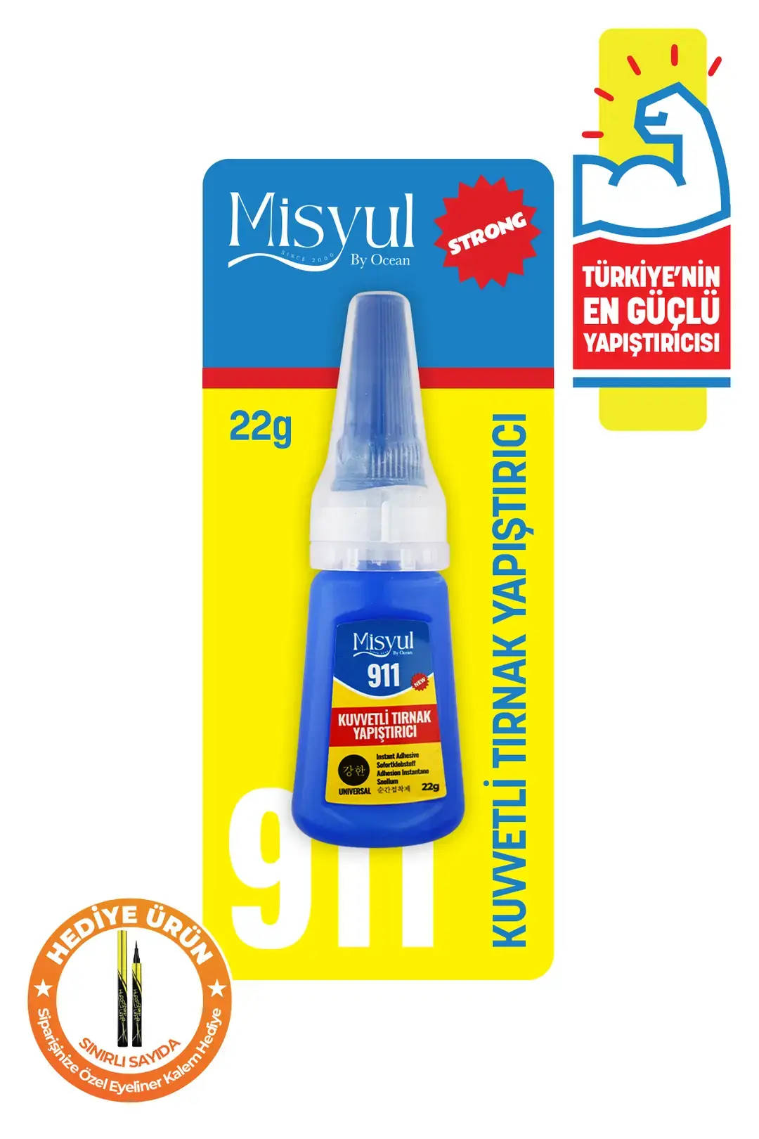 MİSYUL  Tırnak Yapıştırıcı Extra Kuvvetli Tips Protez Glue 22GR