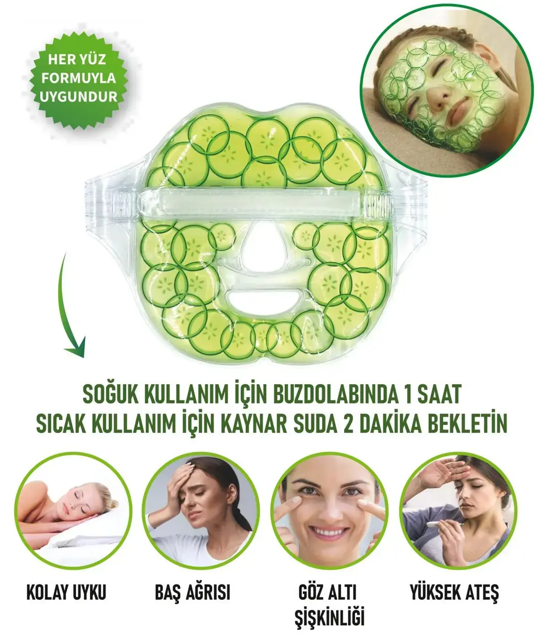 OCEAN  Canlandırıcı Sıcak Soğuk Jel Yüz Maskesi
