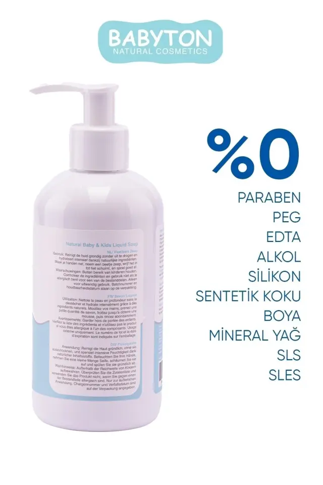 BABYTON DOĞAL EL YIKAMA SIVISI 250 ML