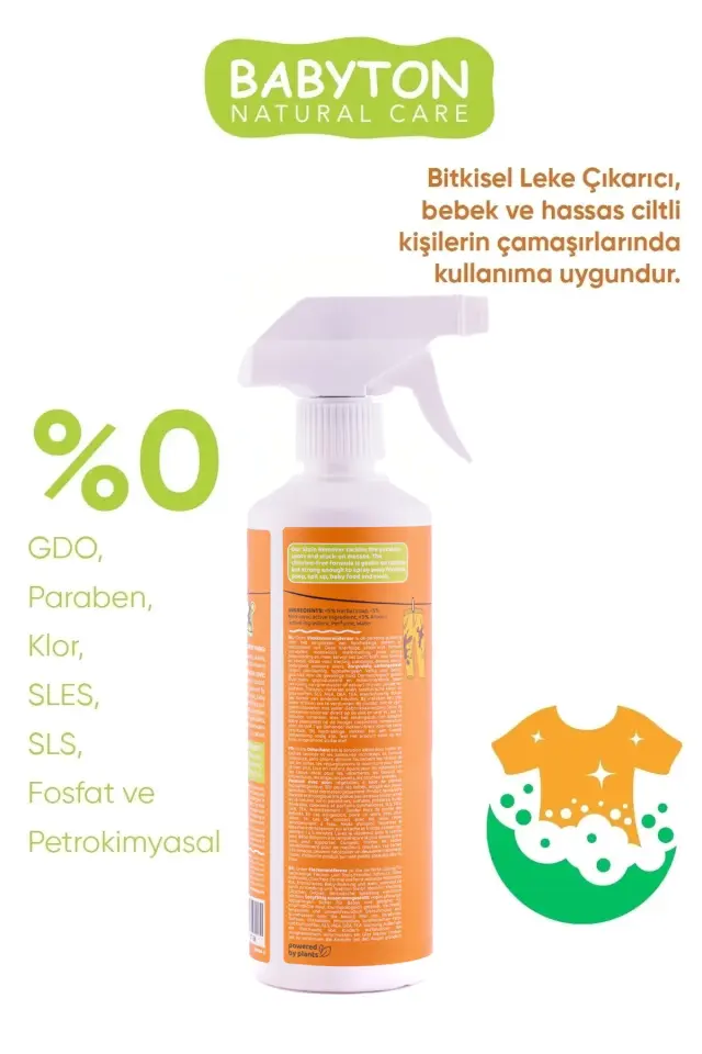 BABYTON Doğal Çamaşır Leke Çıkarıcı 500 ml