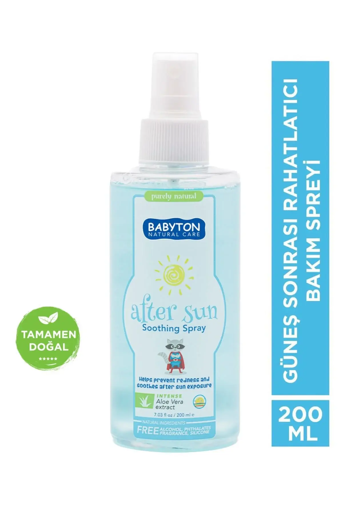 BABYTON GÜNEŞ SONRASI RAHATLATICI BAKIM SPREYİ 200 ML