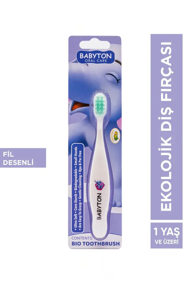 BABYTON Ekolojik Diş Fırçası Fil