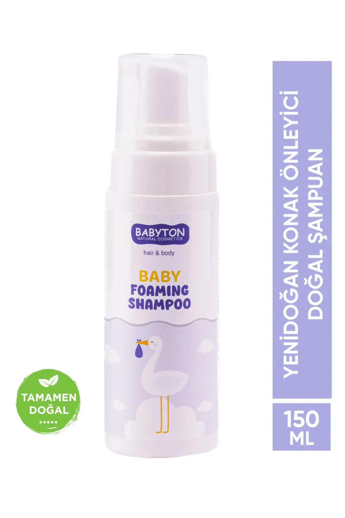 BABYTON BABY FOAMİNG SHAMPOO 150 ML (KONAK ÖNLEYİCİ)