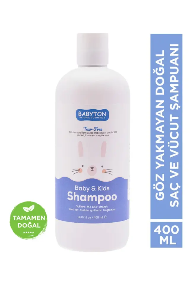 BABAYTON Göz Yakmayan Doğal Bebek ve Çocuk Şampuanı 400 ml