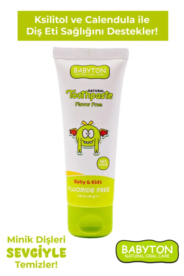 BABYTON DOĞAL AROMASIZ DİŞ MACUNU FLORÜRSÜZ