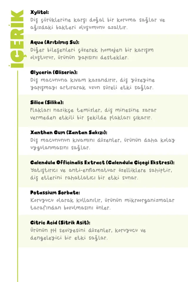 BABYTON DOĞAL AROMASIZ DİŞ MACUNU FLORÜRSÜZ