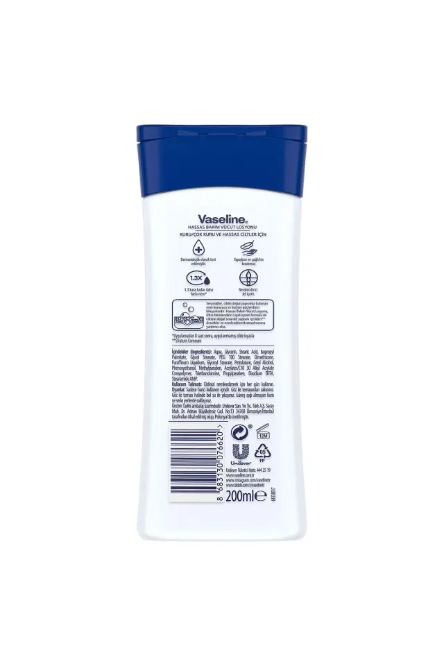 VASELİNE LOTİON HASSAS BAKIM 200 ML
