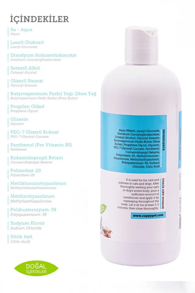 EVCİL HAYVANLAR İÇİN ŞAMPUAN & KREM