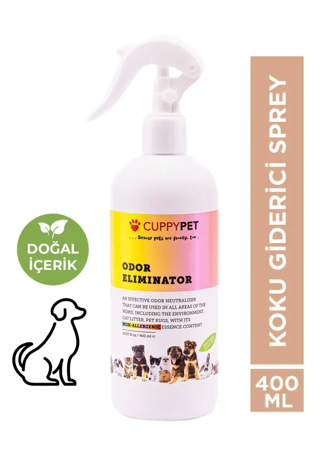 CUPPEYPET Köpek Koku Giderici Sprey 400 ml