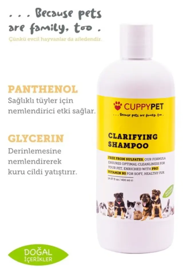CUPPEYPET Köpek Kedi Arındırıcı Şampuan